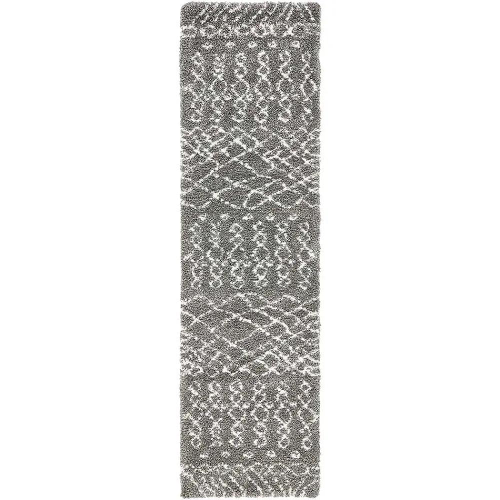 Wohnen Skandinavische Möbel*Teppich Läufer mit abstraktem Muster - Hochflor - Cazryn