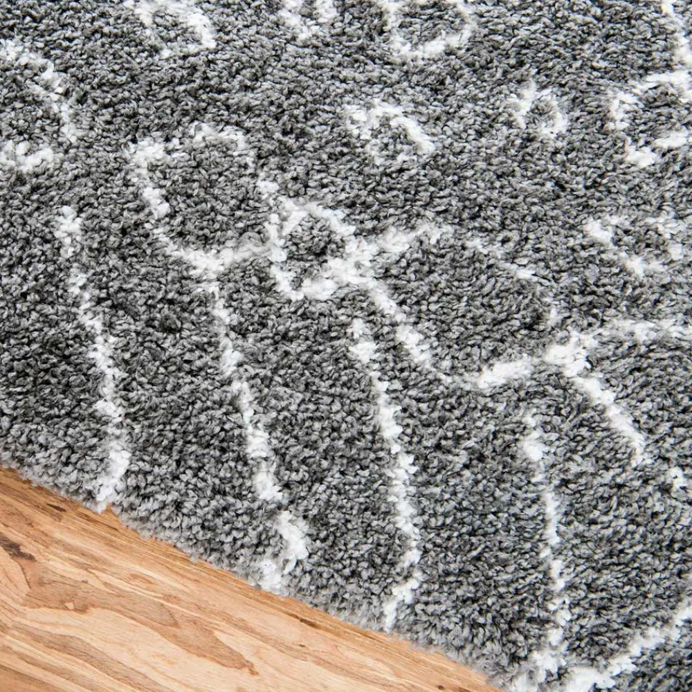 Wohnen Skandinavische Möbel*Teppich Läufer mit abstraktem Muster - Hochflor - Cazryn