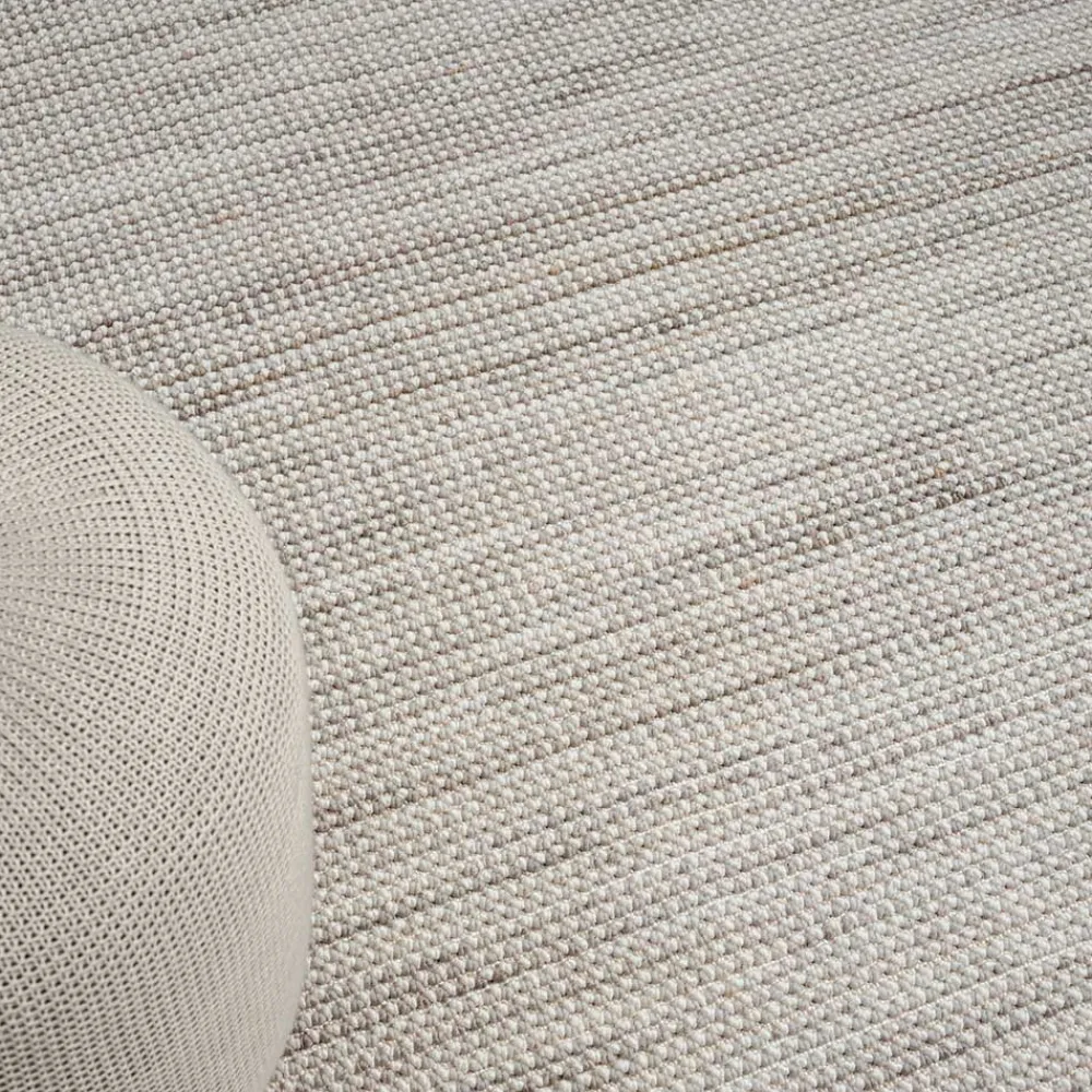 Wohnen Teppich mit Fransen in Weiß und Hellgrau - Vergil