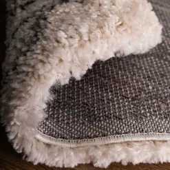 Wohnen Teppich mit hohem Flor - Durchmesser 150 cm - Osika