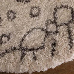 Wohnen Teppich mit hohem Flor - Durchmesser 150 cm - Osika