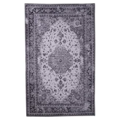 Wohnen Schwarze Möbel|Weiße Möbel*Teppich mit Vintage Orient Musterung - Langos