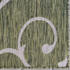 Wohnen Teppiche*Terrassen Teppich in Oliv Grün und Cremeweiß - Duran