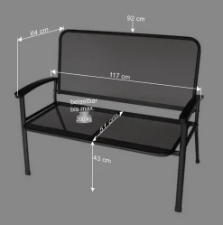 Wohnen Terrassenbank Islenka aus Alu