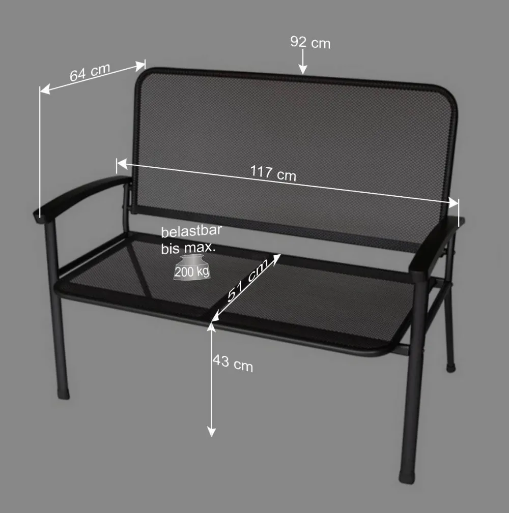 Wohnen Terrassenbank Islenka aus Alu