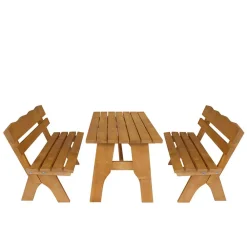 Wohnen Terrassensitzgruppe Brixen aus Kiefer Massivholz (dreiteilig)