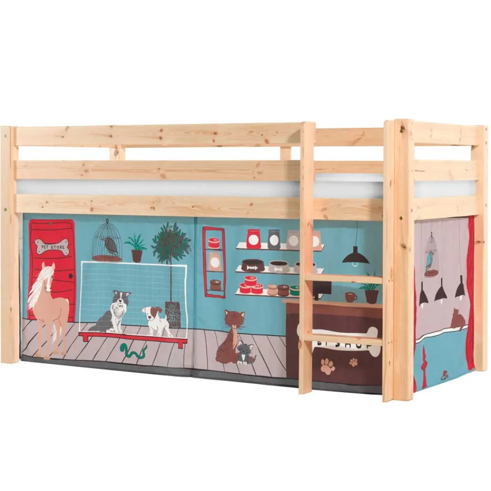 Kinder Wohnen Tier Laden Hochbett für Kinder - Asmus