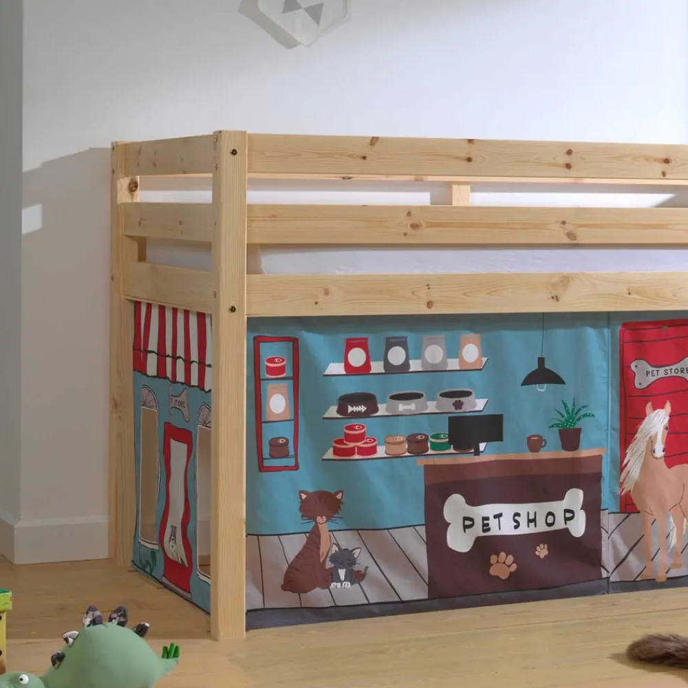 Kinder Wohnen Tier Laden Hochbett für Kinder - Asmus