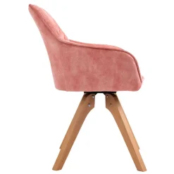 Wohnen Tisch & Samt Tischsessel - Matiano (siebenteilig)