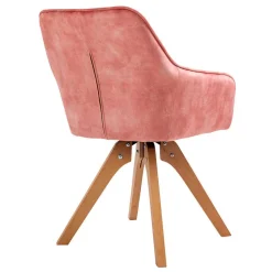 Wohnen Tisch & Samt Tischsessel - Matiano (siebenteilig)