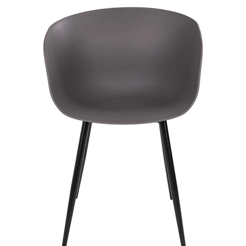 Wohnen Schwarze Möbel|Tische*Tisch & Schalenstühle Set - Vigadru (fünfteilig)