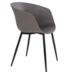 Wohnen Schwarze Möbel|Tische*Tisch & Schalenstühle Set - Vigadru (fünfteilig)