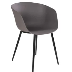 Wohnen Schwarze Möbel|Tische*Tisch & Schalenstühle Set - Vigadru (fünfteilig)