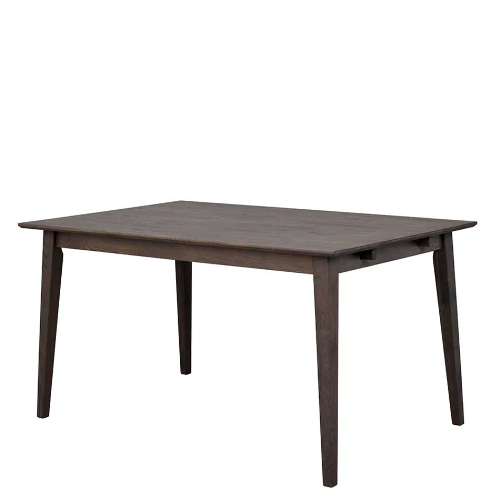 Wohnen Skandinavische Möbel|Naturholzmöbel*Tisch aus Eiche Massivholz in Dunkelbraun - Lomarios