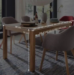 Wohnen Naturholzmöbel|Massivholzmöbel*Tisch aus geölter Eiche Massivholz Grosma diverse Breiten