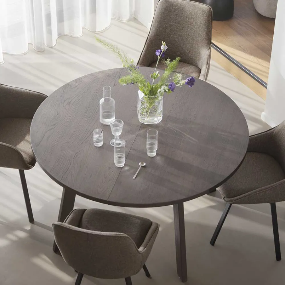 Wohnen Braune Möbel|Küchentische*Tisch in Dunkelbraun Eiche - Clause