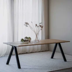 Wohnen Tisch in Eiche und Schwarz - Fadrina