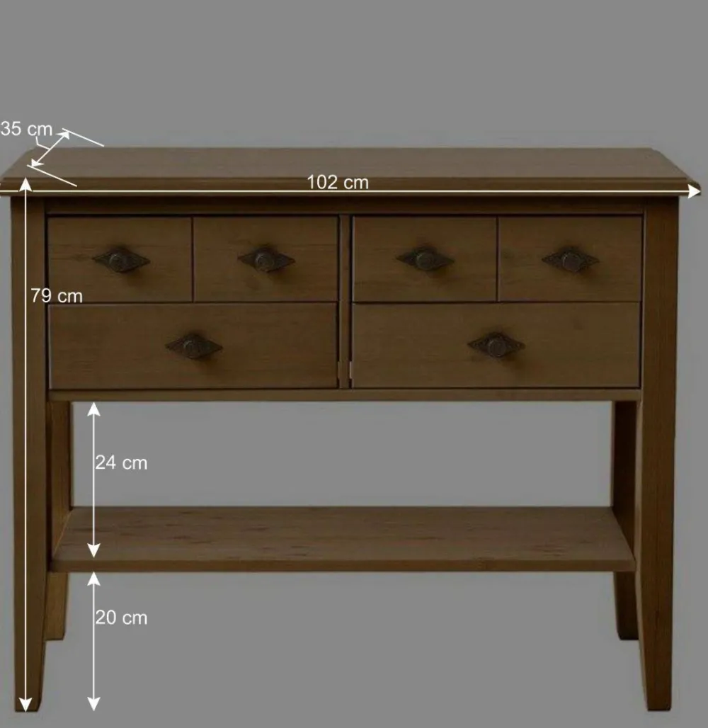 Wohnen Sideboards & Kommoden|Couchtisch*Tisch Kommode Piatra aus Kiefer teilmassiv