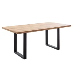 Wohnen Tisch mit Wildeiche Massivholzplatte - Guven