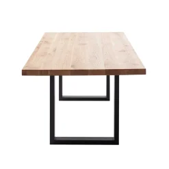 Wohnen Tisch mit Wildeiche Massivholzplatte - Guven