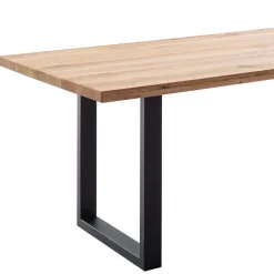 Wohnen Tisch mit Wildeiche Massivholzplatte - Guven