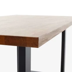 Wohnen Tisch mit Wildeiche Massivholzplatte - Guven