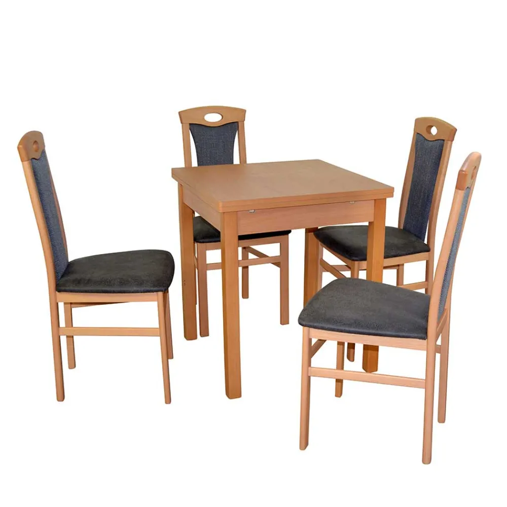 Wohnen Tischgruppe in Buche Natur - Syrata (fünfteilig)