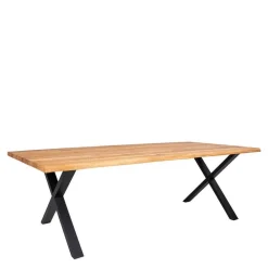 Wohnen Schwarze Möbel|Tische*Tischgruppe mit acht Stühlen Set - Anglesio (neunteilig)