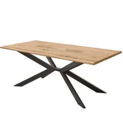 Wohnen Tischgruppe mit Drehstühlen Set - Niam (siebenteilig)