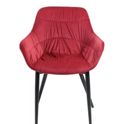 Wohnen Sitzgruppe|Küchen-Essgruppen*Tischgruppe mit vier roten Stühlen - Syrec (fünfteilig)