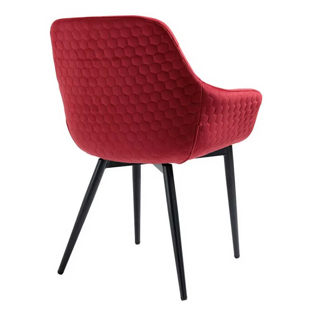 Wohnen Sitzgruppe|Küchen-Essgruppen*Tischgruppe mit vier roten Stühlen - Syrec (fünfteilig)