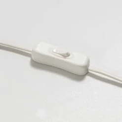 Wohnen Tischleuchte aus Bambus Geflecht in Beige - Veromica