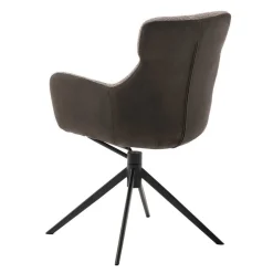 Wohnen Küchenstühle|Esszimmerstühle*Tischsessel in Schlamm & Schwarz - Colles (2er Set)