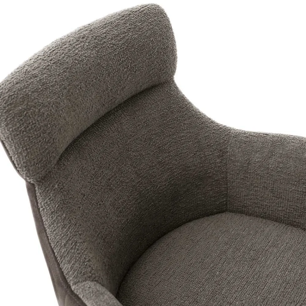 Wohnen Küchenstühle|Esszimmerstühle*Tischsessel in Schlamm & Schwarz - Colles (2er Set)