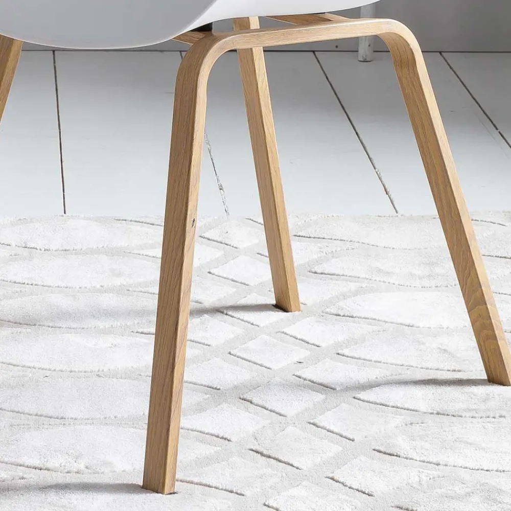 Wohnen Weiße Möbel|Skandinavische Möbel*Tischsessel mit Sitzschale - Eberly (2er Set)