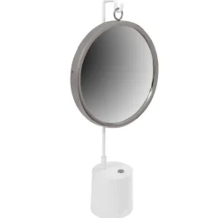 Wohnen Tischspiegel in Silberfarben und Weiß - Cavan