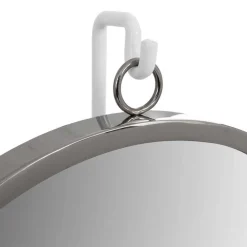 Wohnen Tischspiegel in Silberfarben und Weiß - Cavan