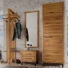 Wohnen Garderoben|Garderoben*Tolle Garderobenmöbel aus Wildeiche - Mulcian (vierteilig)