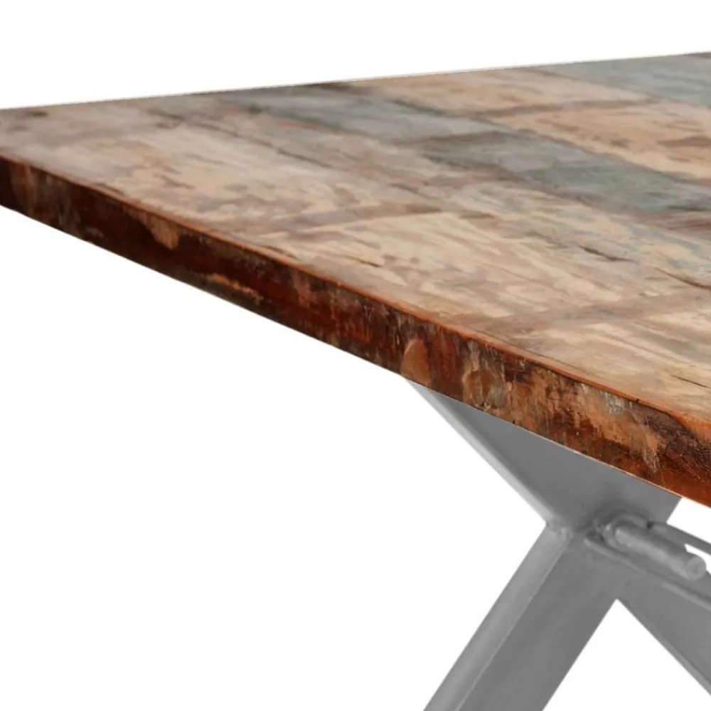 Wohnen Toller Shabby Chic Tisch aus Altholz Bunt - Teas