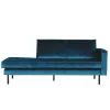 Wohnen Tolles Retro Sofa Cumagon mit Samt in Blau