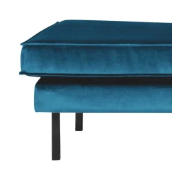 Wohnen Tolles Retro Sofa Cumagon mit Samt in Blau