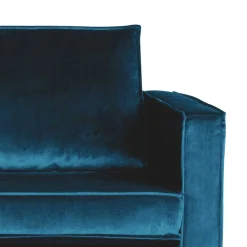 Wohnen Tolles Retro Sofa Cumagon mit Samt in Blau