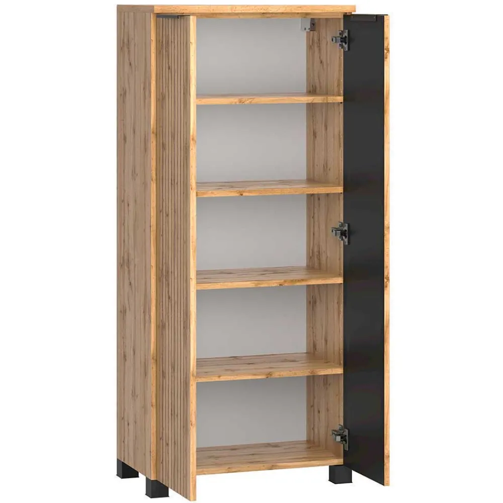 Wohnen Badezimmer Komplett*Topp Badmöbel-Kombination zweifarbig - Crystoga (vierteilig)