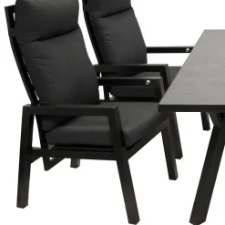 Wohnen Balkonmöbel|Terrassenmöbel*Topp Gartentisch & Armlehnstühle - Curedo (fünfteilig)