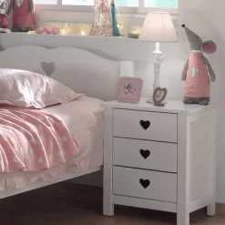 Kinder Wohnen Topp Jugendzimmer Set Grandory in Weiß (dreiteilig)