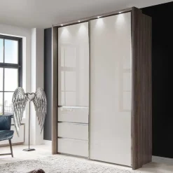 Wohnen Jugendzimmerschränke*Topp Kleiderschrank mit Licht LED - Saluvera