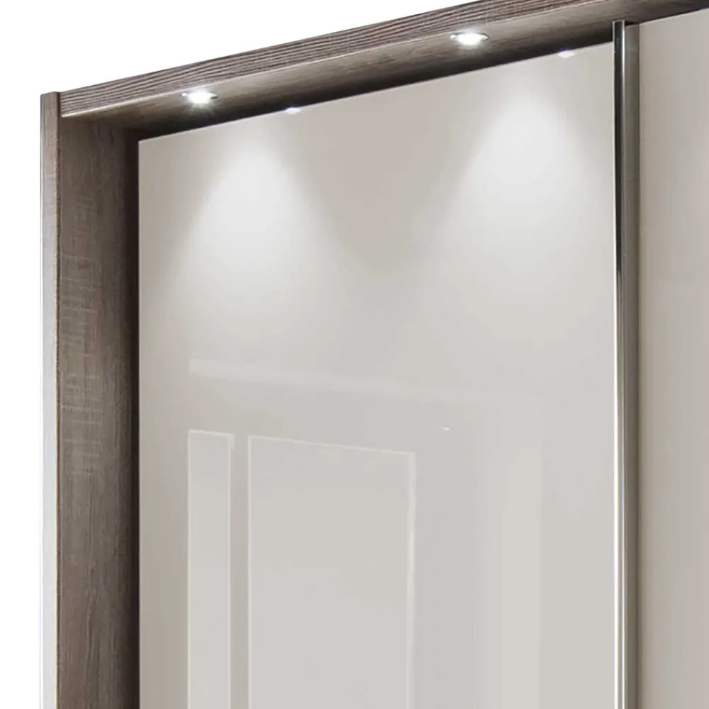 Wohnen Jugendzimmerschränke*Topp Kleiderschrank mit Licht LED - Saluvera