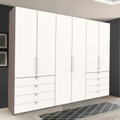 Wohnen Topp Kombi-Schlafzimmerschrank mit acht Schubladen - Tivierto