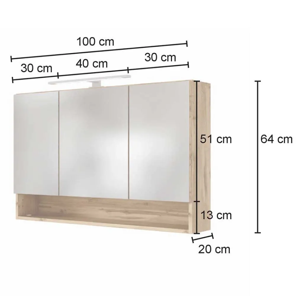 Wohnen Badezimmer Komplett*Topp Waschplatz Kombi in Holz - Lemnas (zweiteilig)