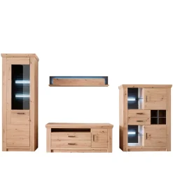 Wohnen Wohnwände|Wohnwand*Topp Wohnzimmer Schränke Kombi - Wykina (vierteilig)